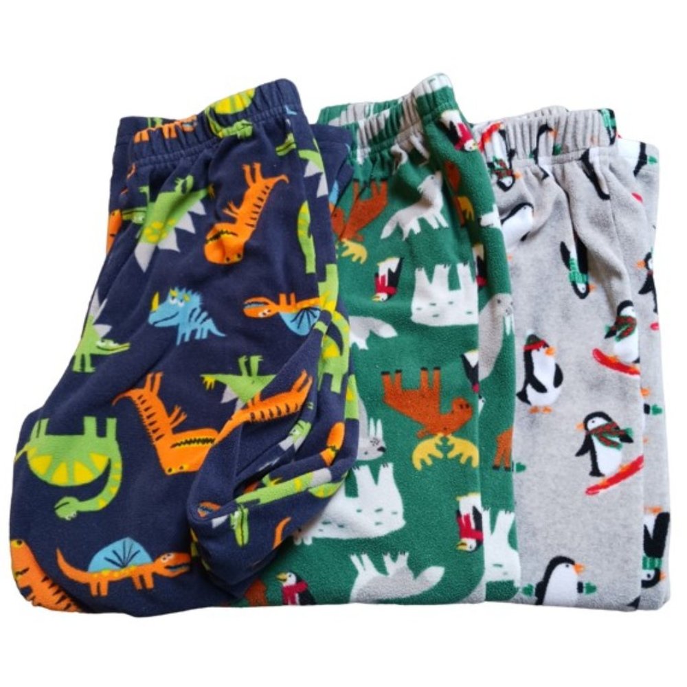Carter’s 3-Pack Microfleece Pajama / Lounge Pants Bundle  – Size 6 🛌❄️